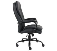 Sturdy Padded Black Office Chair for Big & Tall - Image 3