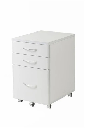 Premium White Lacquer and Chrome 48" Modern Desk - Image 4