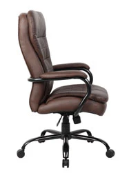Sturdy Padded Brown Office Chair for Big & Tall - Image 3